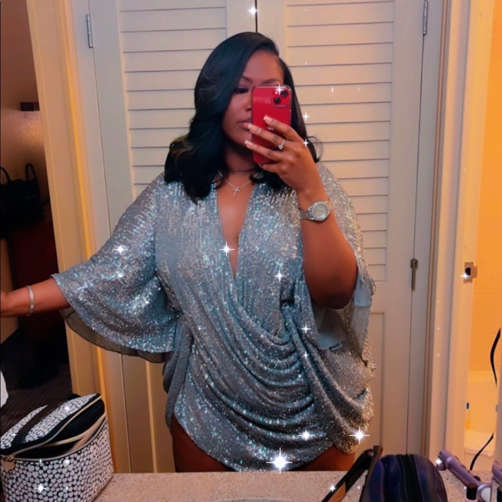 Silver STATEMENT BIRTHDAY DRESS😍